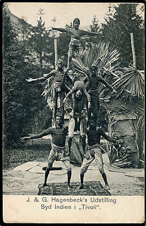 Tivoli. J. & G. Hagenbeck’s udstilling “Syd-Indien i Tivoli” 1904. U/no. Kvalitet 7