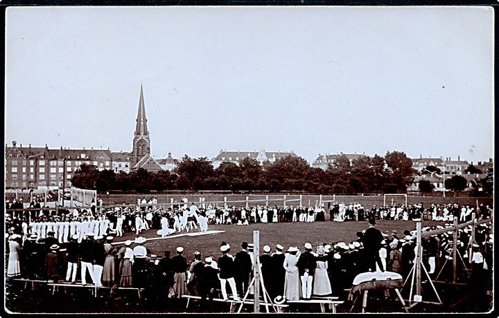 Østerbrogade Københavns Idrætspark. Træning forud for deltagelse ved de Olympiske Lege i Stockholm 1912. Kvalitet 7