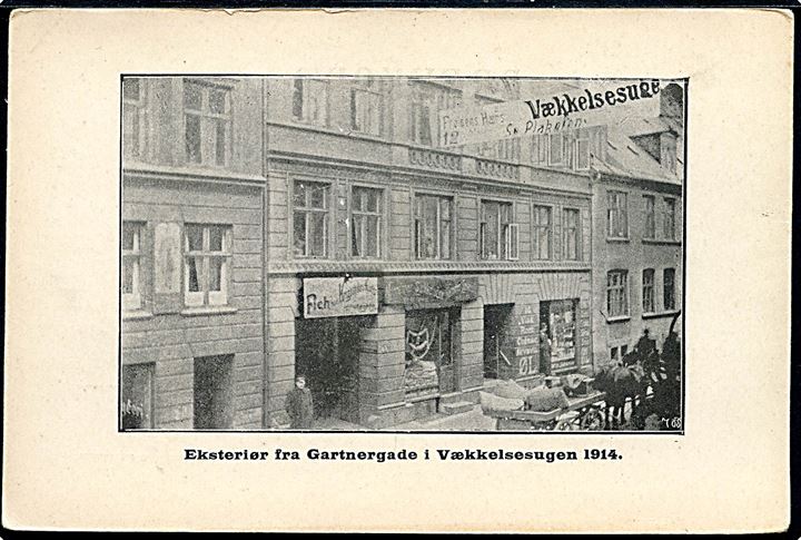 Gartnergade under Frelsens Hærs Vækkelsesuge i 1914. U/no. Kvalitet 7