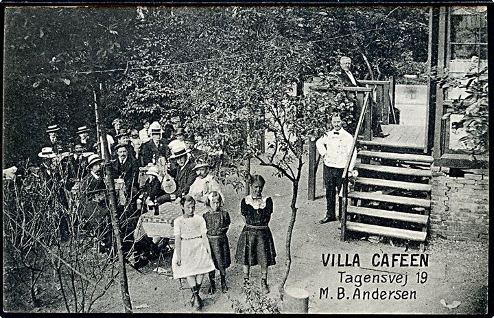 Tagensvej 19 Villa Caféen ved M. B. Andersen. E. Jerdrosky Schulz u/no. Kvalitet 8