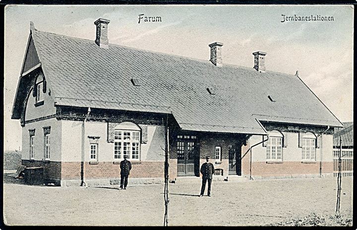 Farum, jernbanestation. P. Alstrup no. 7062. Kvalitet 7