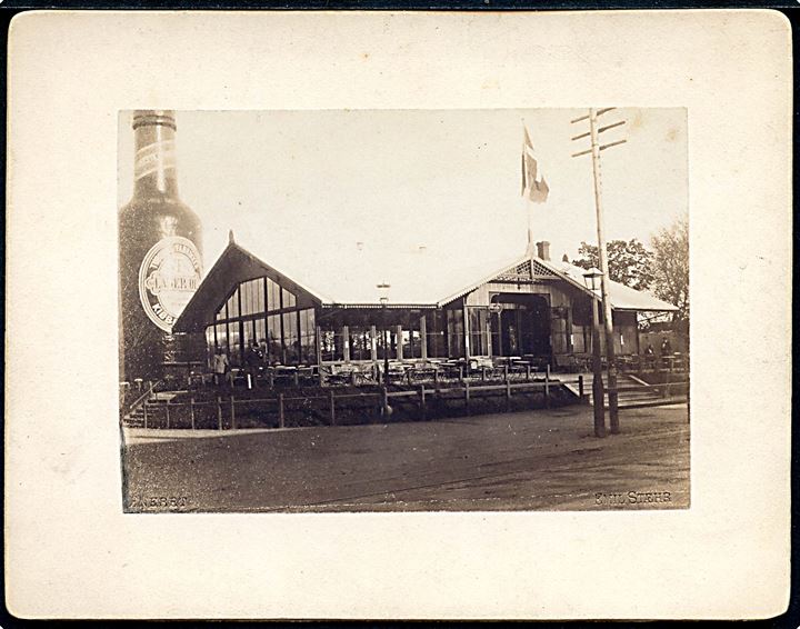 Hellerup, Tuborg Pavillonen. Foto på karton dateret 24.12.1897. Emil Stæhr u/no. Kvalitet 8