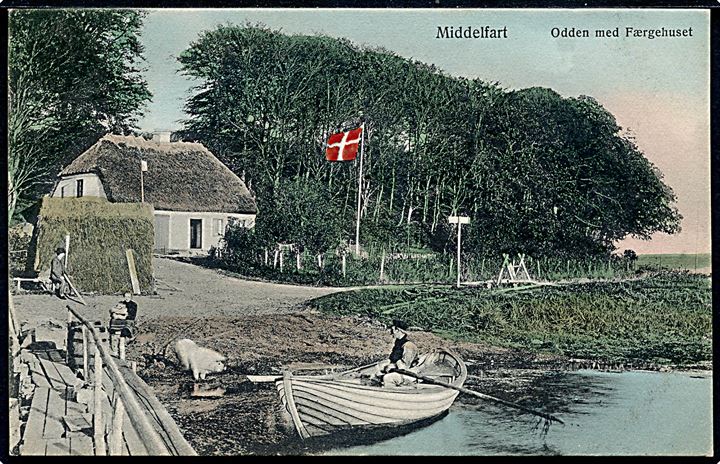 Middelfart, Odden med Færgehuset. P. Alstrup no. 618. Kvalitet 8