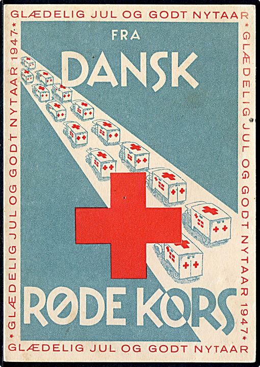 Dansk Røde Kors. Jule- og Nytårskort. Klapkort u/no. Kvalitet 7