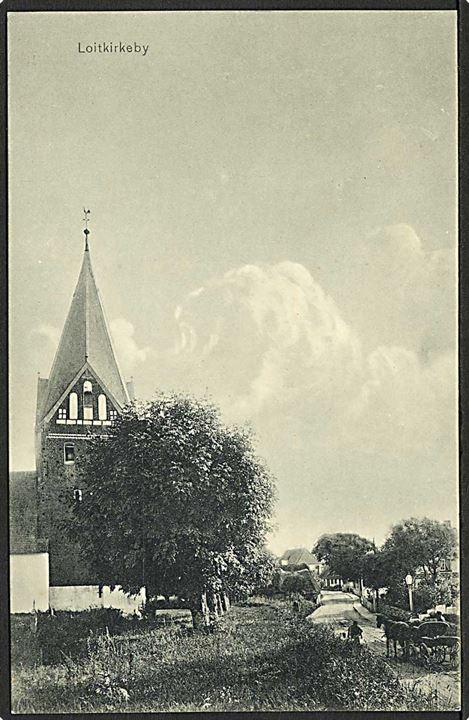 Kirken i Løjt Kirkeby. W. Schützsack no. 57305.