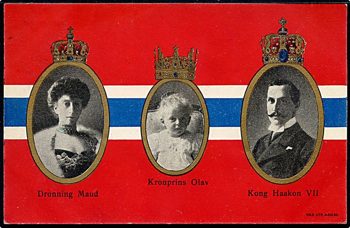 Norge, Kongefamilien 1905. H. Apel u/no. Kvalitet 8
