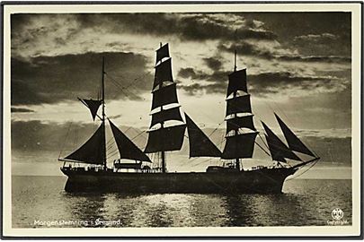 Sejlskib i Øresund. A. Vincent no. 506.