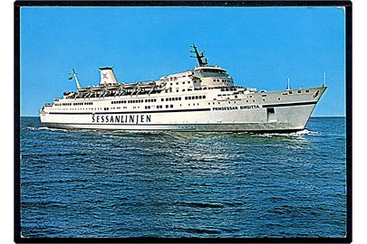 Prinsessan Birgitta, M/S, Sessan Linjen på ruterne Travemünde - Göteborg og Travemünde - Bornholm.