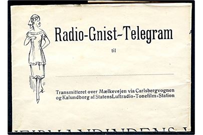 Radio-Gnist-Telegram. Konfirmations-sang fra 1930'erne udformet som et Radiobrev.