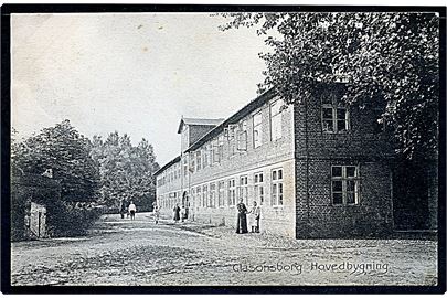 Clasonsborg hovedbygning ved Kibæk. Nuværende Skarrildhus. A. H. V. no. 1085.