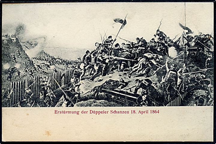 Krigen 1864. Stormen på Dybbøl Skanse d. 18.4.1864. No. 458.