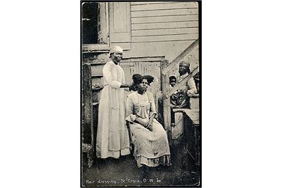 D.V.I., St. Croix, Hair Dressing. A. Ovesen no. 22.