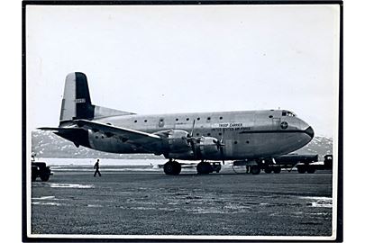 US Air Force Douglas C-124 Globemaster Troop Carrier på Grønland. Privat foto u/no.