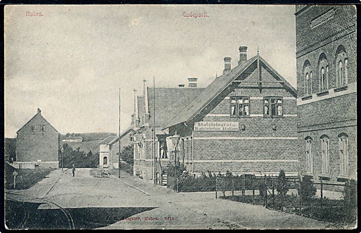 Hobro, Statstelegraf og Statstelefon Station. P. E. Haarsløv no. 2410.