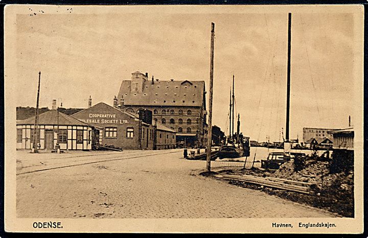 Odense, havnen med Englandskaj. N. Siwerts no. 10.