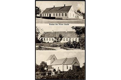 Nørre Snede, partier med bl.a. kirke. N. Clemmensen no. 900.