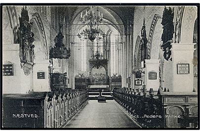 Næstved, interiør fra Sct. Peders kirke. E. Larsen Demuth no. 8251.