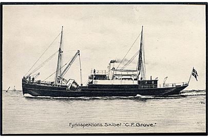 C. F. Grove, S/S, Fyrinspektionsskibet. Stenders no. 4215.