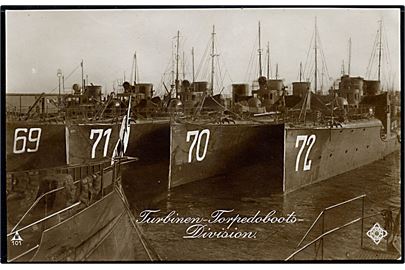 Tyske torpedobåde 69, 70, 71 og 72. No. 101.