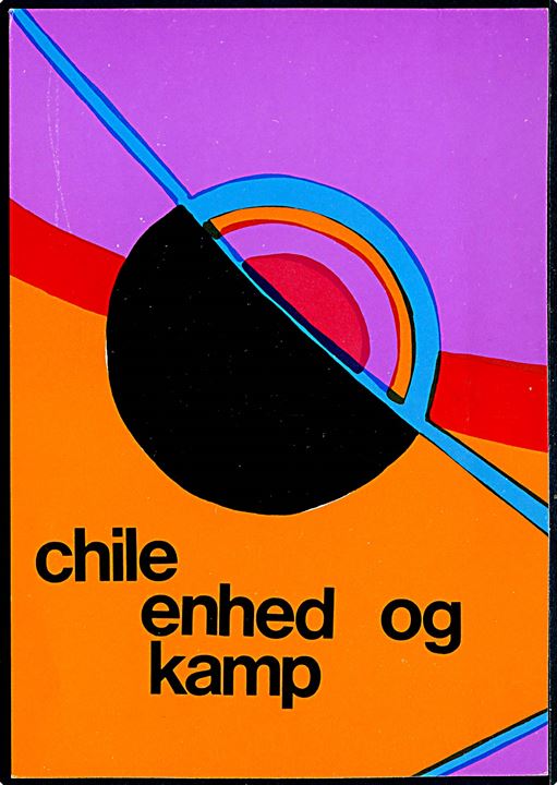 Chile enhed og kamp. Politisk kort fra Komiteen Salvador Allende u/no.