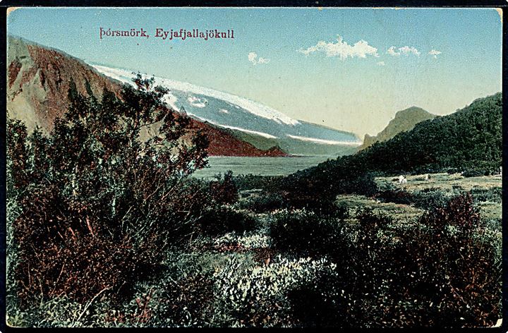 Pórsmörk, Eyjafjallajökull. Egill Jacobsen & Verzlunin. U/no. 