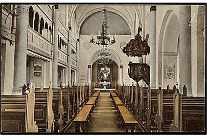 Horsens. Vor frelser kirke set indefra. J. Chr. Petersen no. f 69.