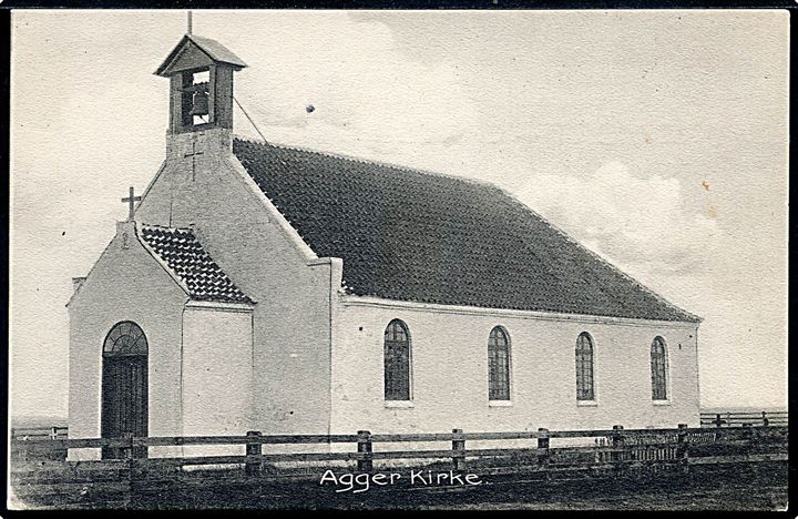 Agger ved Vestervig. Kirken. Stenders no. 8102.