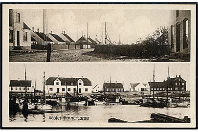 Vesterø Havn, Læsø. Stenders no. 58057.