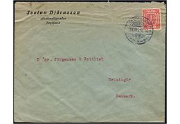 10 aur To Konger på brev fra Reykjavik d. 31.7.1918 til Helsingør, Danmark. Åbnet af britisk censur no. 4428 og ank.stemplet i Helsingør d. 21.9.1918.