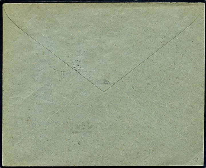 27 øre/5 kr. Provisorium single på anbefalet brev fra Kjøbenhavn Ø. d. 26.10.1918 til Linköping, Sverige. AFA: 2800,- for single til Sverige.