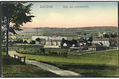 Udsigt over Selb-Stadt med fabrik, Tyskland. Anst no. 34858.
