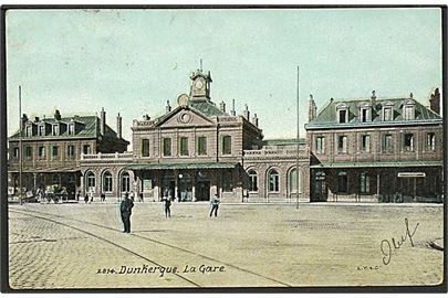 Banegaarden i Dunkerque, Frankrig. L.V.C. no. 2814.