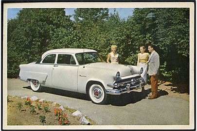 Ford 1954. Reklamekort fra Ford Motor Company A/S i Danmark.