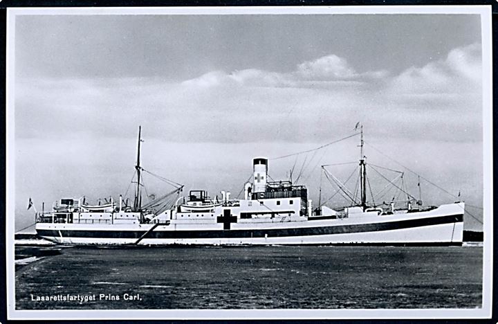Prins Carl, S/S, svensk flådes lazaretskib. No. A61a/45101.