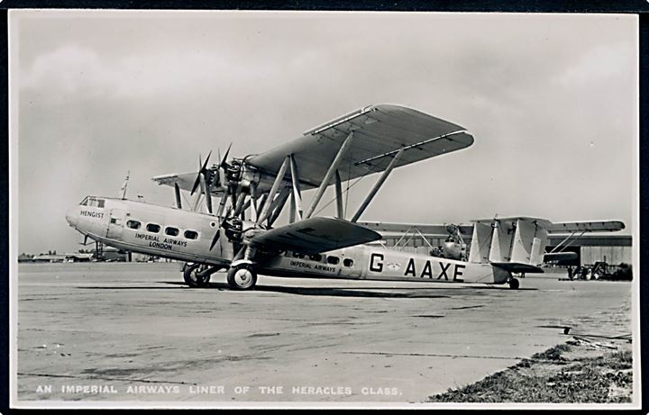 Handley Page H.P.42 G-AAXE Hengist fra Imperial Airways.