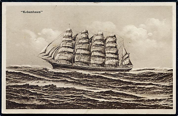 København, 5-mastet skoleskib, Østasiatisk Kompagni. No. 9549.