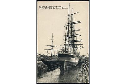 Antwerpen, tørdok med stort norsk sejlskib. E. S. á B. u/no.