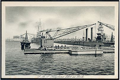 SMS Helgoland sejler i dok. J. Simonsen no. 95.