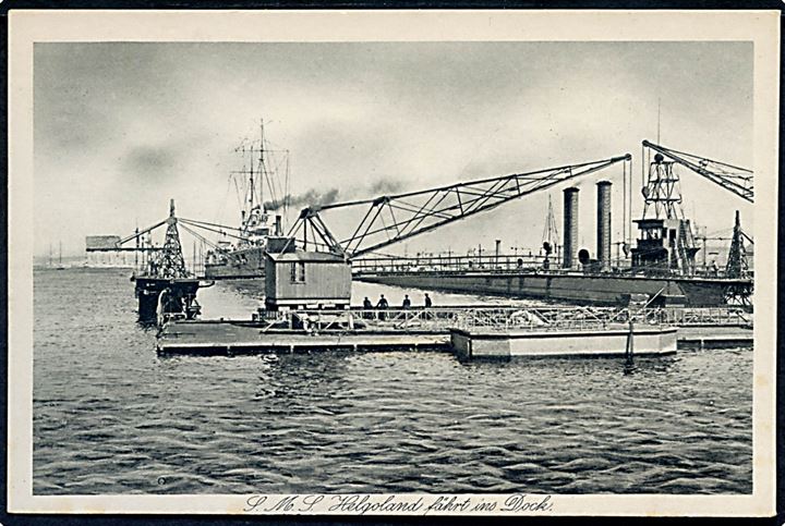 SMS Helgoland sejler i dok. J. Simonsen no. 95.
