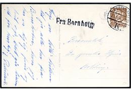 20 øre Fr. IX på brevkort annulleret København K. d. 21.6.1956 og sidestemplet Fra Bornholm til Kolding.