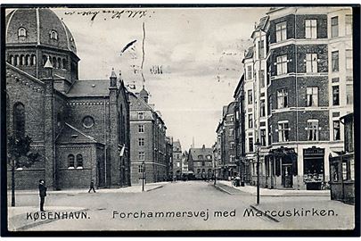 Købh., Forchammersvej med Marcuskirken. H.C.P. no. 10865.
