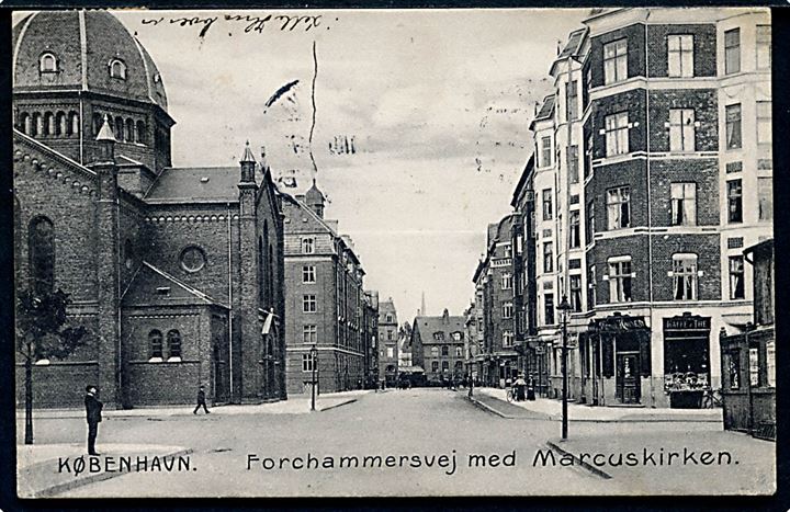 Købh., Forchammersvej med Marcuskirken. H.C.P. no. 10865.