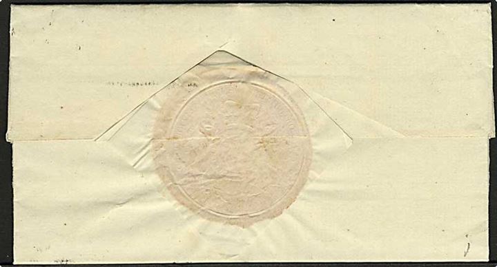 1833. Tjenestebrev med indhold stemplet Hannover d. 1.7.1833 til Gotha. På bagsiden stort papirsegl.