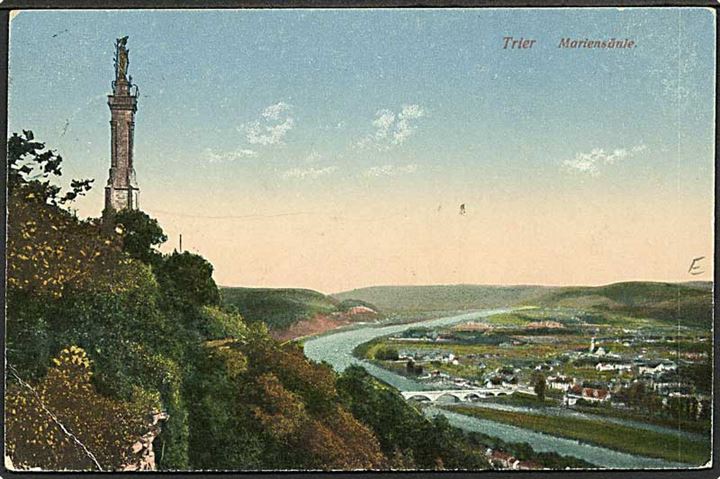 Ufrankeret fransk feltpostkort (Trier, Tyskland) stemplet Tresor et Postes *22* d. 22.6.1922 til Frankrig. 