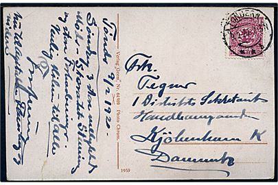 15 pfg. Fælles udg. på brevkort annulleret Tondern **b d. 9.2.1920 til København. Rift.