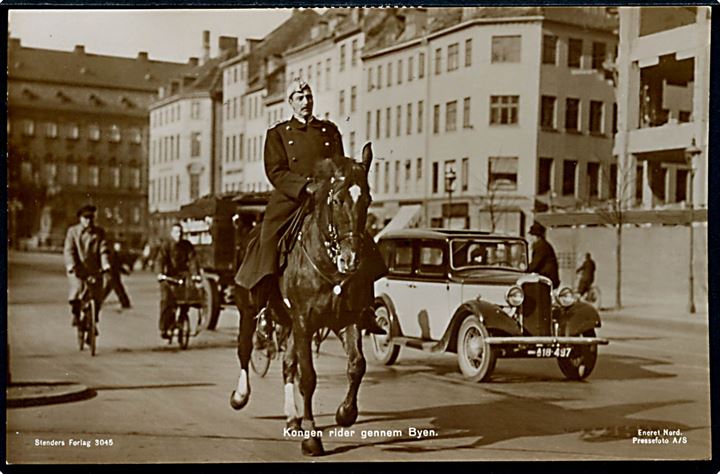 Komplet sæt Regentjubilæum på uofficiel FDC brevkort (Chr. X til hest) sendt lokalt i København d. 15.5.1937.