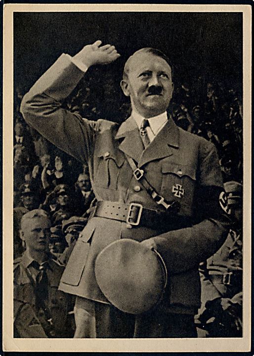 Adolf Hitler. Frankeret med 42+108 pfg. Das Braune Band annulleret med særstempel i 1944.