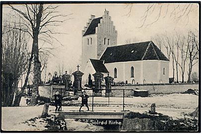 Solrød kirke i sne. Erh. Flensborg no. 266.