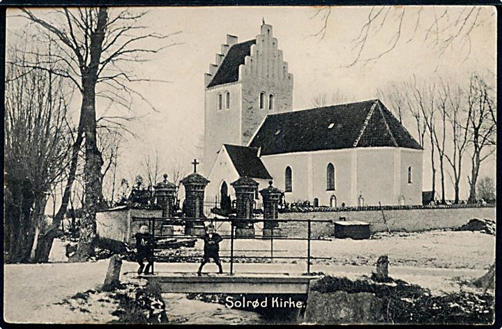 Solrød kirke i sne. Erh. Flensborg no. 266.