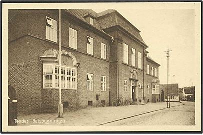 Retsbygningen i Tønder. H. Beck no. 60387. Kortet har været opklæbet.